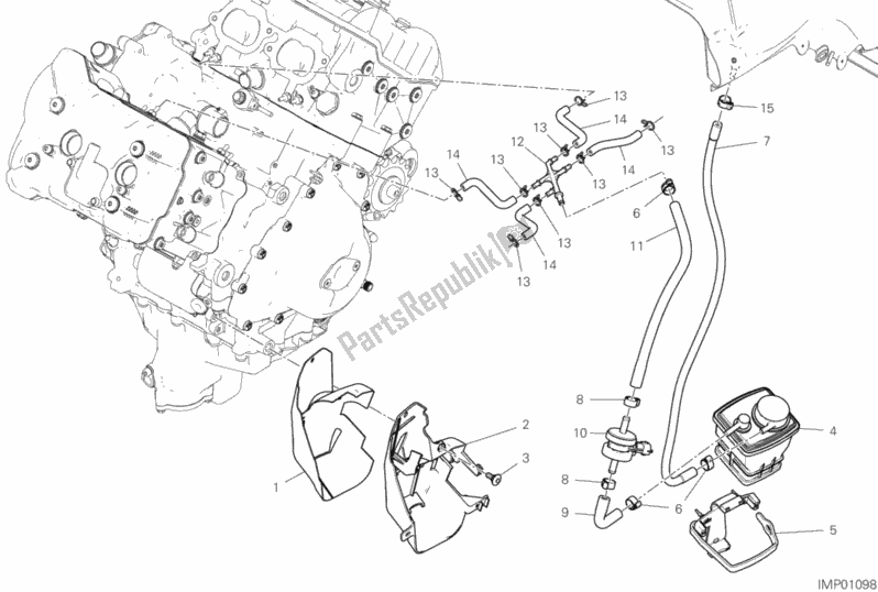 Alle onderdelen voor de Busfilter van de Ducati Superbike Panigale V4 S USA 1100 2020